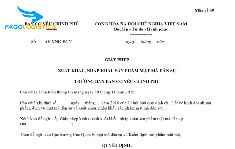 Giấy phép nhập khẩu sản phẩm MMDS Giấy phép nhập khẩu sản phẩm MMDS