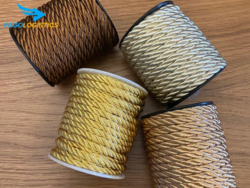 Thủ tục nhập khẩu dây trang trí thủ công bằng sợi polyester lõi thép mạ kẽm