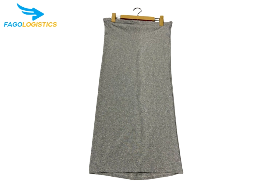 Thủ tục nhập khẩu chân váy bầu suông chất liệu Polyester dệt kim