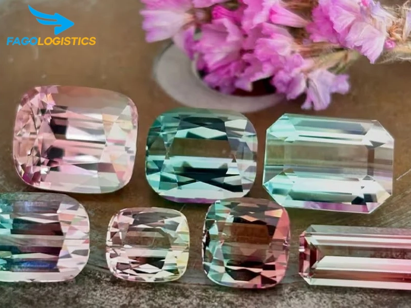 thủ tục nhập khẩu đá Tourmaline thiên nhiên đã đánh bóng
