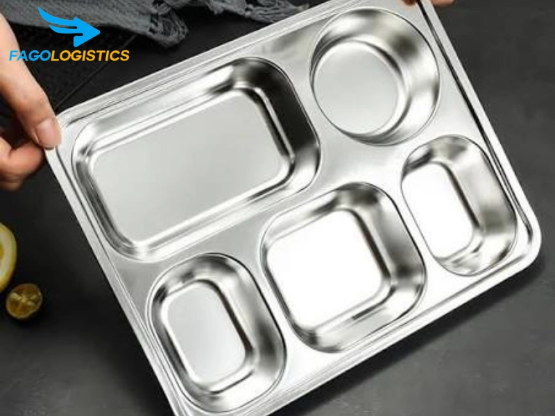 thủ tục hải quan nhập khẩu khay cơm inox 5 ngăn