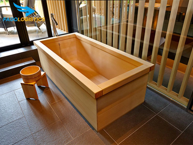 Thủ tục hải quan nhập khẩu bồn tắm bằng gỗ sồi 