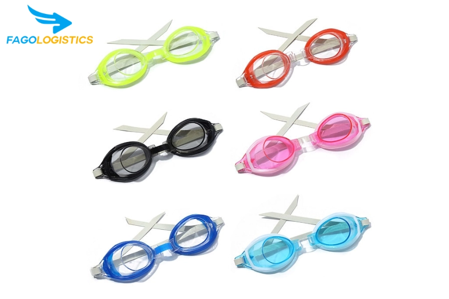 Thủ tục hải quan nhập khẩu kính bơi bằng nhựa (HS 90049090)