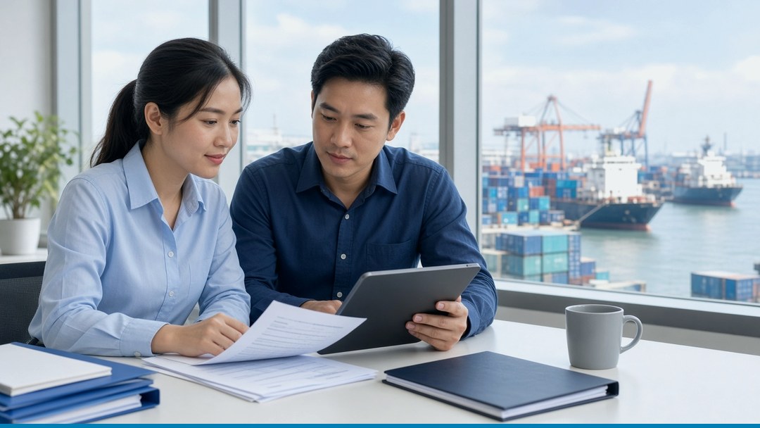 Ảnh minh họa: Rà soát hồ sơ trước khi hàng về