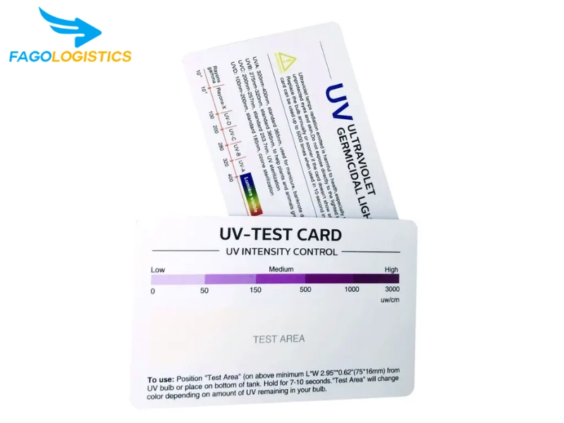 thủ tục nhập khẩu thẻ test tia cực tím