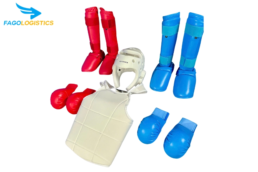 Thủ tục nhập khẩu giáp bảo hộ thi đấu Taekwondo (HS 95069100) cho hàng mẫu