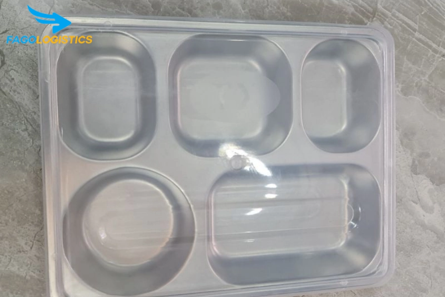 Thủ tục nhập khẩu nắp nhựa chuyên dụng cho khay cơm inox 5 ngăn (Mã HS 39235000)