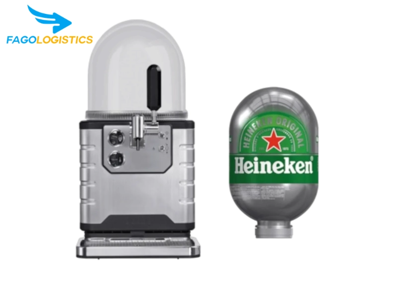 Thủ tục nhập khẩu thiết bị làm lạnh bia Heineken Blade 8L