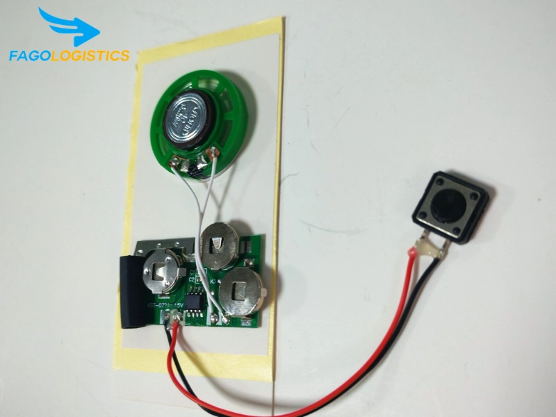 Thủ tục nhập khẩu module âm thanh làm thiệp