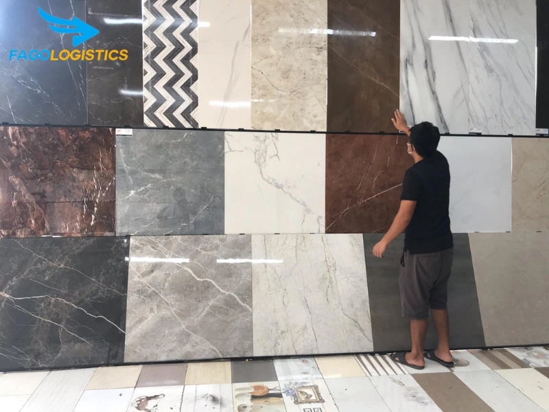 Thủ tục nhập khẩu gạch men ốp lát hàng mẫu