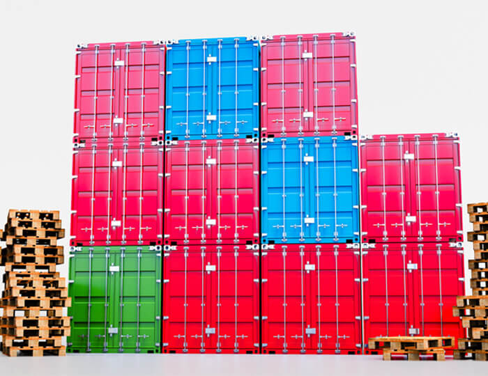 Ảnh minh họa: Container phục vụ vận chuyển hàng nguyên lô FCL