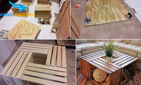 Ý tưởng thiết kế nội thất ấn tượng bằng gỗ pallet trang trí 4 Có rất nhiều ý tưởng thiết kế từ pallet gỗ