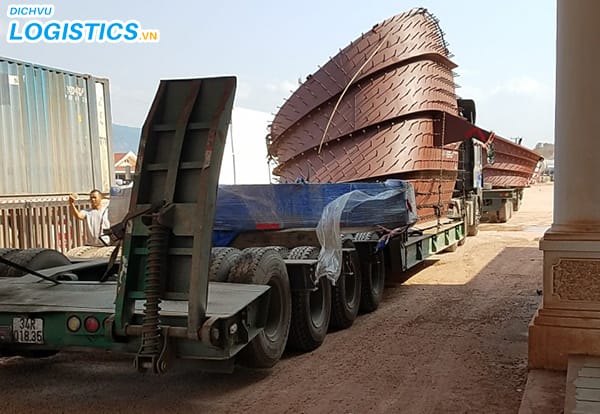 Vận chuyển hàng hóa bằng đường bộ 3 Chuyển hàng bằng xe đường kéo