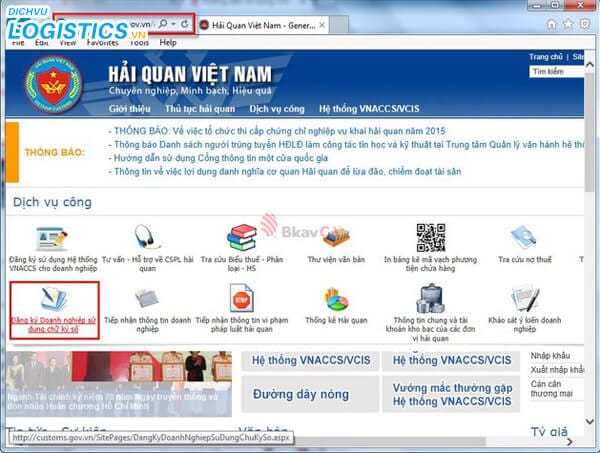 Cổng thông tin Tờ khai hải quan điện tử 3 Công thông tin tờ khai hải quan điện tử