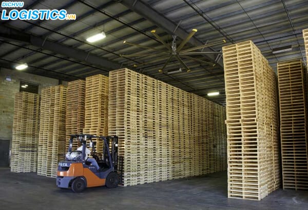 Địa chỉ đóng pallet gỗ giá rẻ Hà Nội 2 Hệ thống kho xưởng pallet gỗ