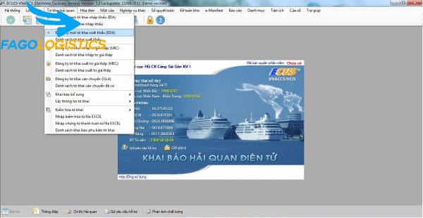 Cách kê khai tờ hải quan trong xuất nhập khẩu 3 Khai báo hải quan trong phần mềm Ecus