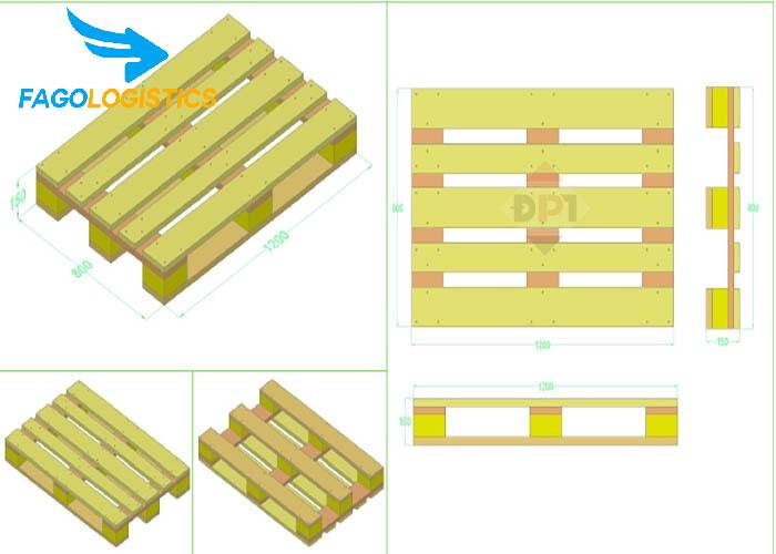 Pallet gỗ là gì? Các loại kích thước tiêu chuẩn gỗ pallet 4 Đơn vị chuyên cung cấp pallet gỗ giá rẻ