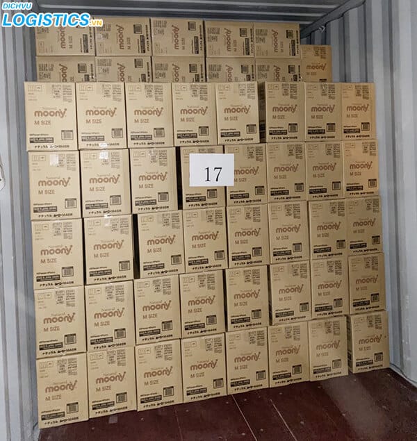 Thủ tục nhập khẩu bỉm trẻ em 2 Hàng bỉm nhập khẩu bằng container