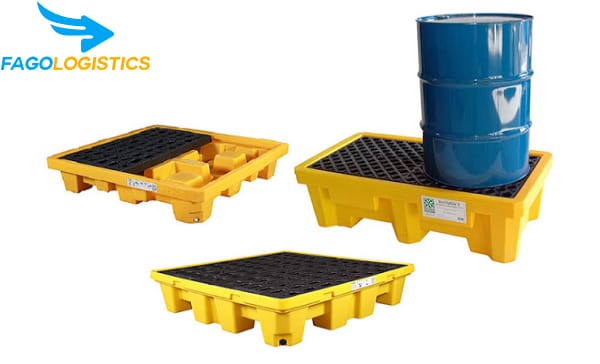 Vai trò quan trọng của pallet chống tràn hóa chất 3 Cấu tạo của pallet chống tràn