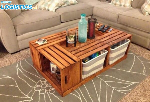Địa chỉ đóng pallet gỗ giá rẻ Hà Nội 4 Tái sử dụng pallet gỗ làm đồ nội thất