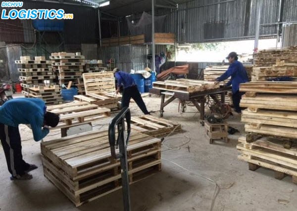Dịch vụ đóng gỗ pallet tại Hà Nội 4 Chuyên sản xuất pallet gỗ chuyên dụng